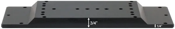 12" Dovetail Sliding Bar for D-Style Saddle Plates (SBD12)