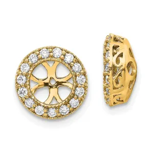 14K Diamond Earring Jacket Mountings