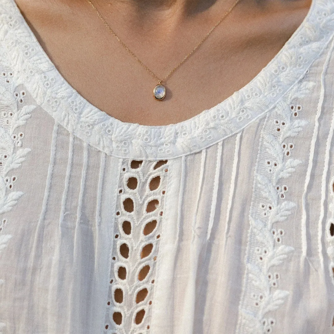 18K Gold Eve Moonstone Necklace
