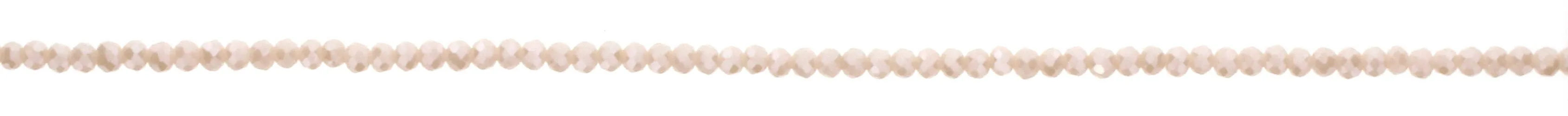 18" Nude Beaded Delicate Layering Necklace, 3" Ext.