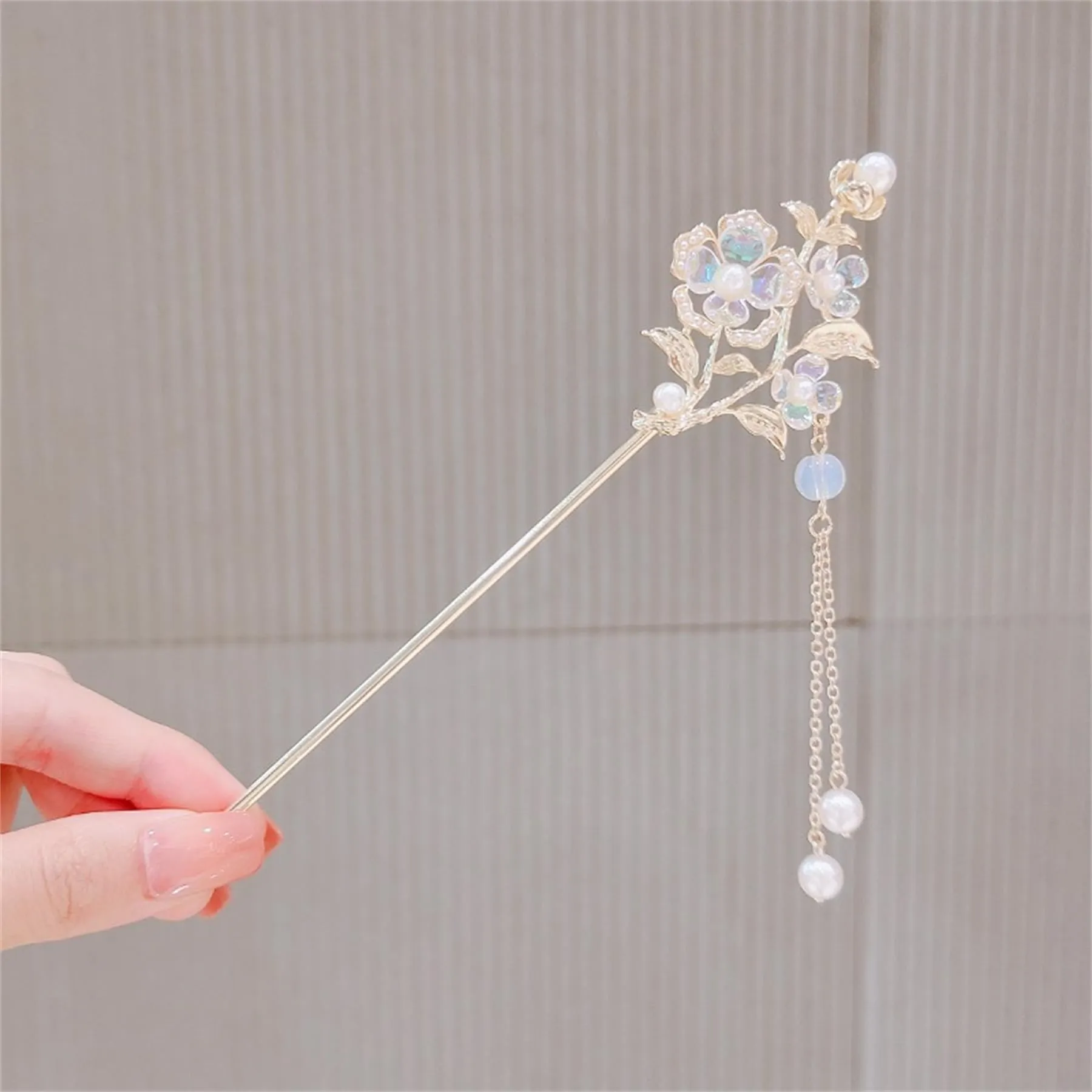 2 Pack Flower Metal Hairpin Hair Stick Hair Chopsticks Handmade Classic Hair Pins for Women Girls-045