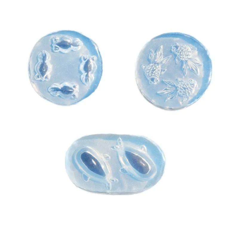 3pcs Small Goldfish Accessories Resin Mold