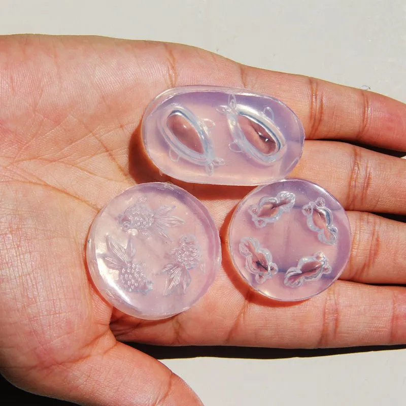 3pcs Small Goldfish Accessories Resin Mold