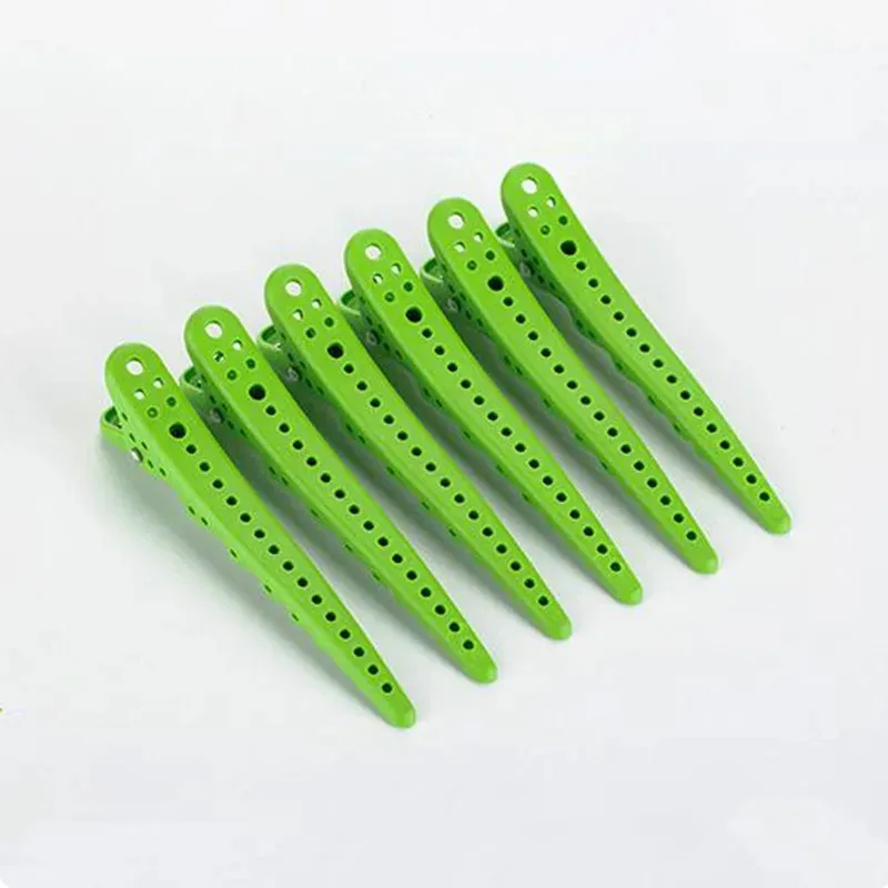 6-Pack Alligator Hair Clips Hairdressing Clamps Claws Section Clips Hairpins Salon Styling Tools Hair Accessories