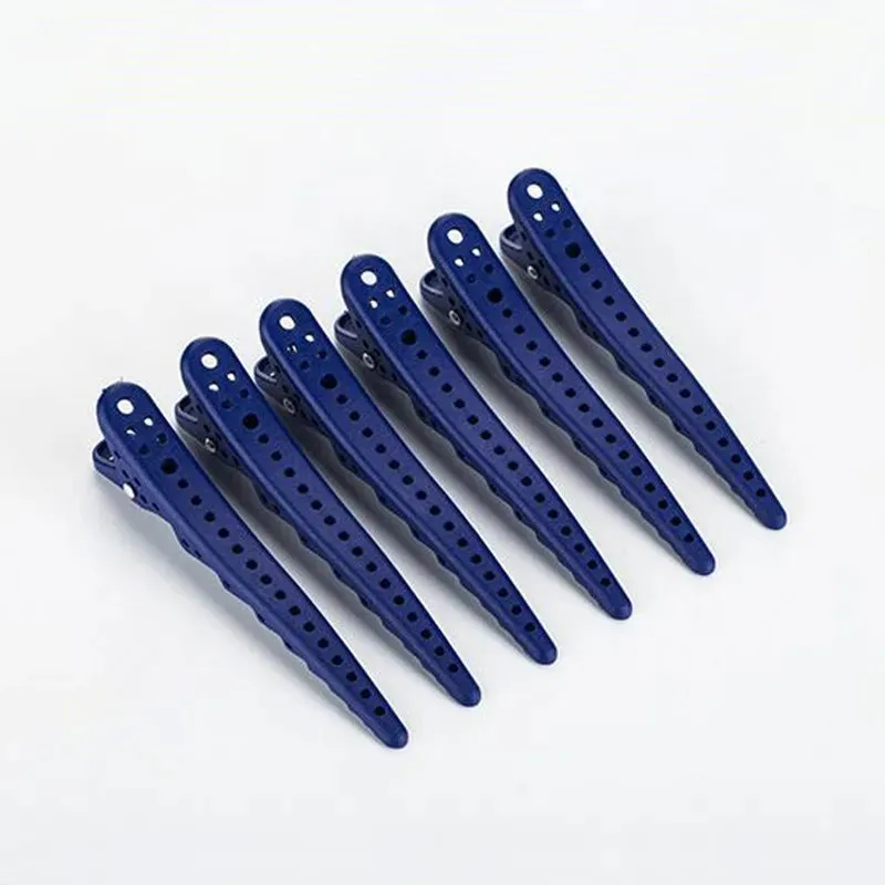 6-Pack Alligator Hair Clips Hairdressing Clamps Claws Section Clips Hairpins Salon Styling Tools Hair Accessories