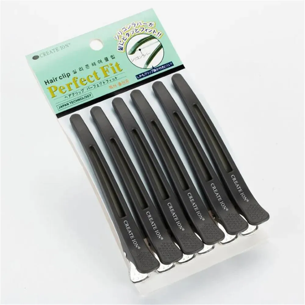 6-Pack Alligator Hair Clips Hairdressing Clamps Claws Section Clips Hairpins Salon Styling Tools Hair Accessories