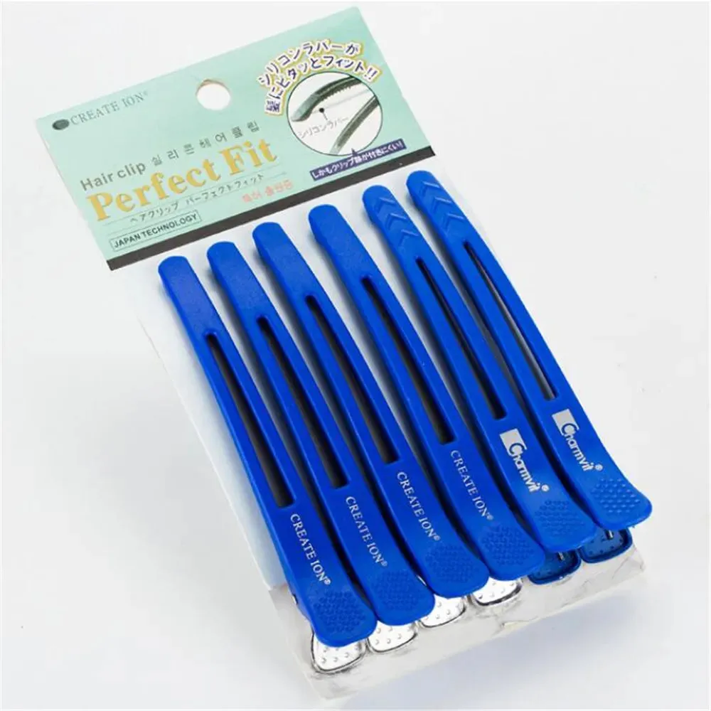6-Pack Alligator Hair Clips Hairdressing Clamps Claws Section Clips Hairpins Salon Styling Tools Hair Accessories