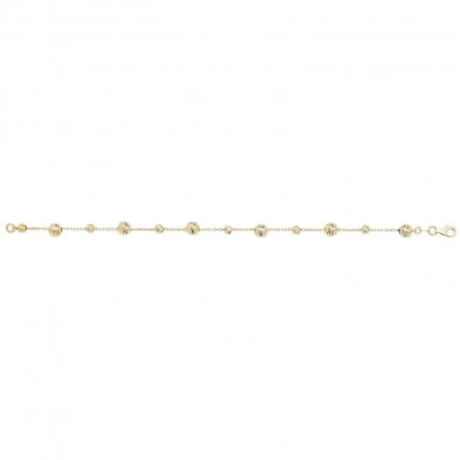 9ct Yellow Gold Ladies Dc Bracelet NK084B