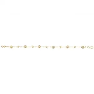 9ct Yellow Gold Ladies Dc Bracelet NK084B