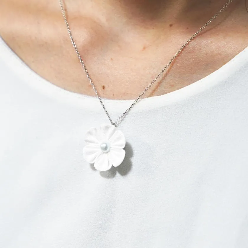 [ACCESSORY 4 PIECES] COTTON (BARRETTE, HAIR CLIP, BROOCH, PENDANT) | TSUMAMI KANZASHI