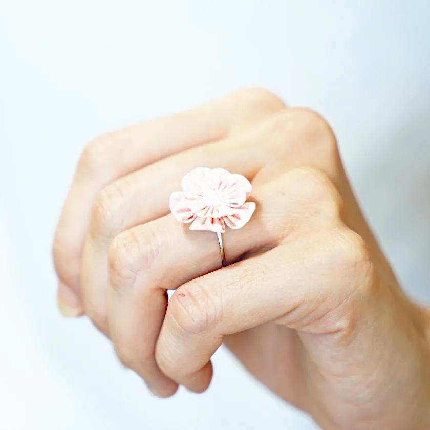 [ACCESSORY 4 PIECES] WILLOW WOOD (BROOCH, HAIR CLIP, RING, EARRINGS) | TSUMAMI KANZASHI