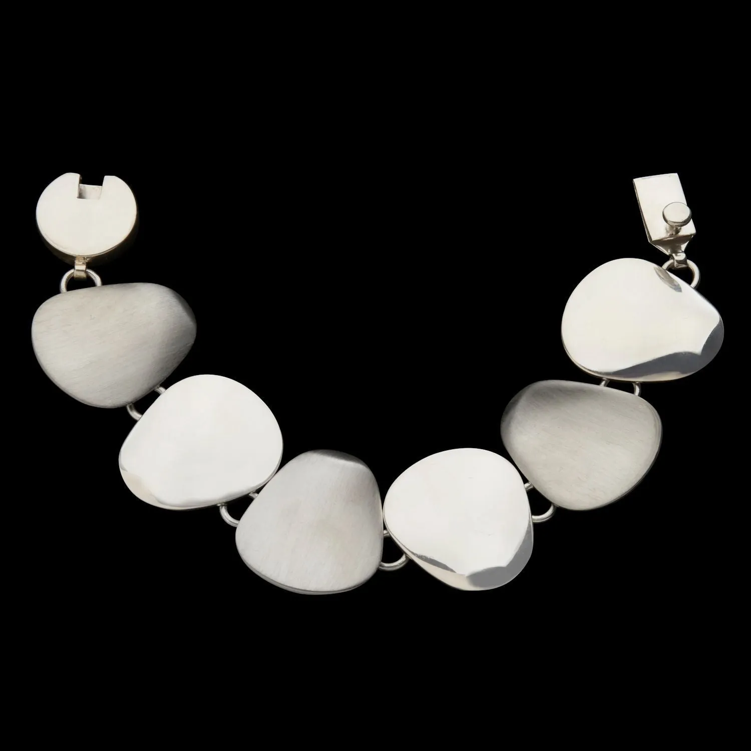 Amala Frosted Silver Bracelet