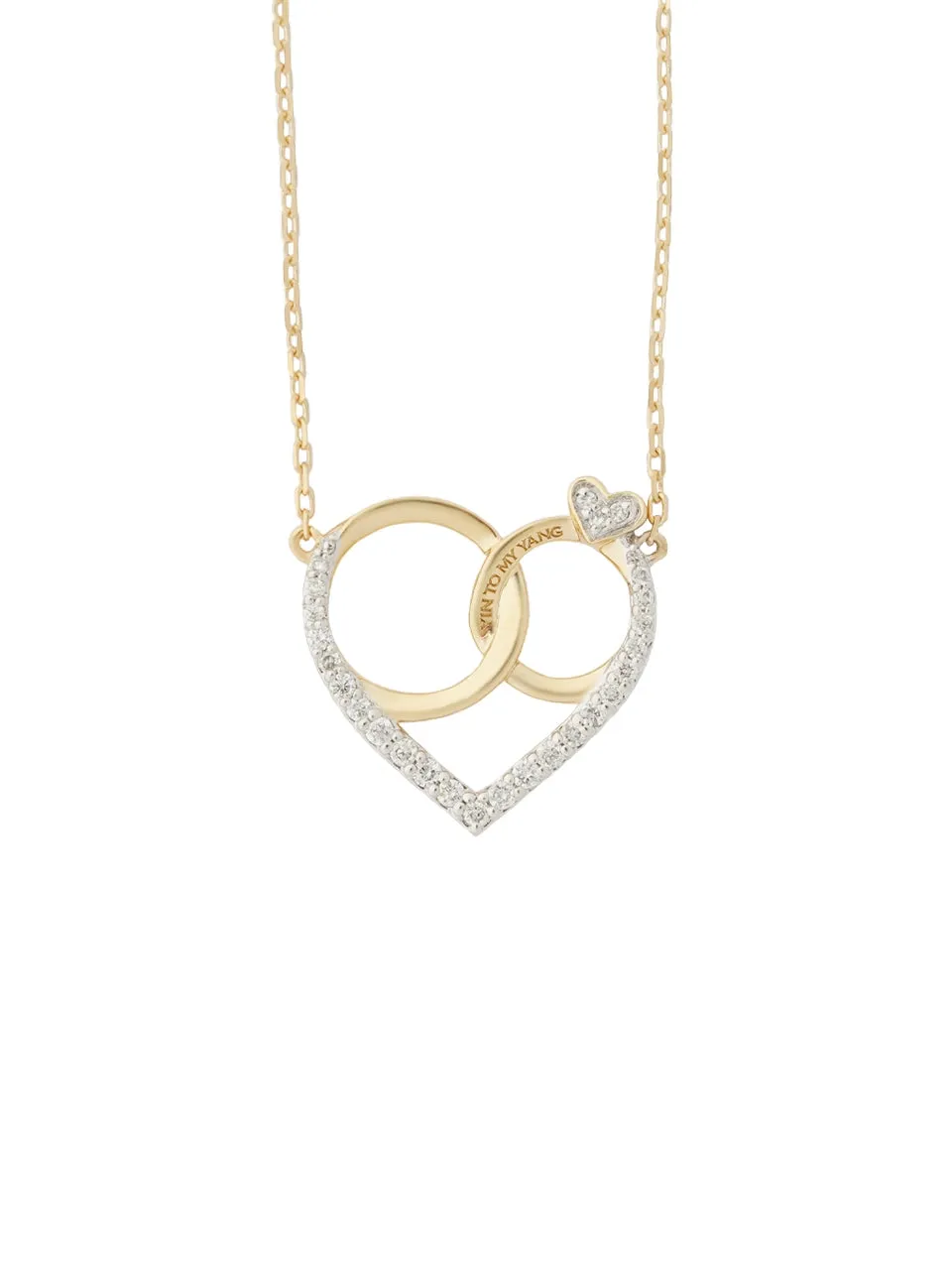 Amour Love Rings Necklace