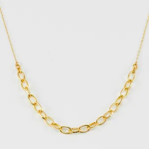 ANI TEXTURED LINK NECKLACE