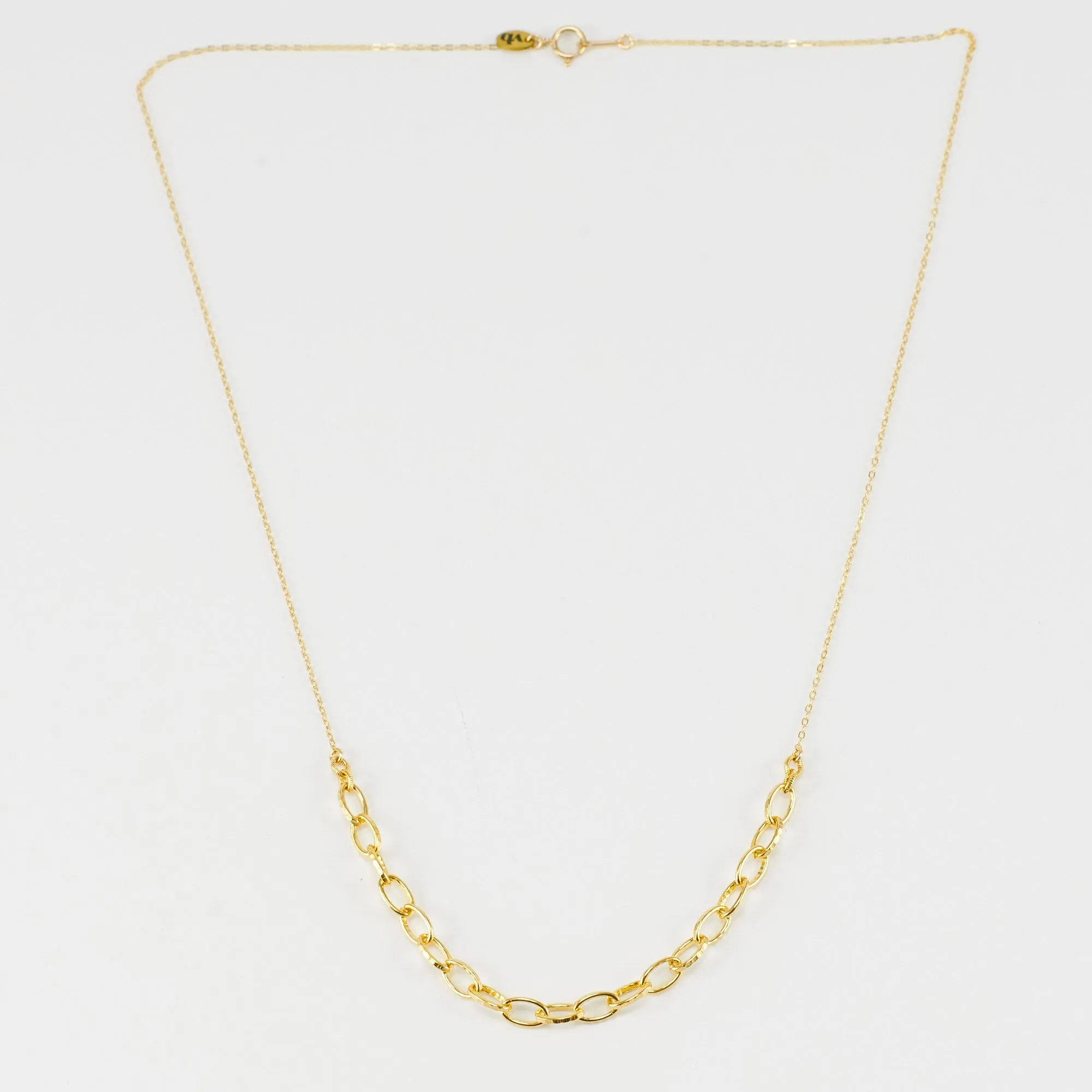 ANI TEXTURED LINK NECKLACE