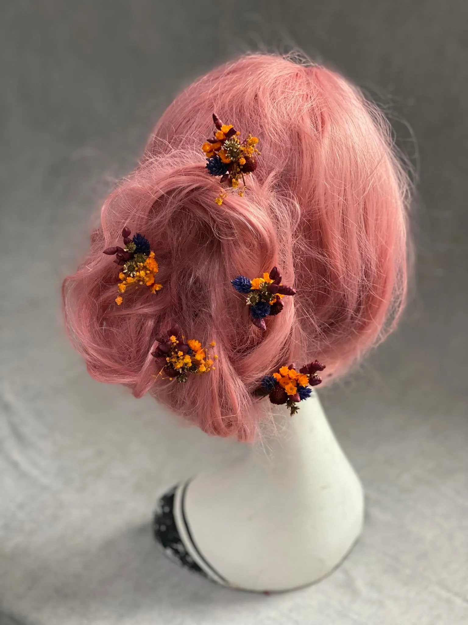 Autumn wedding hairpins