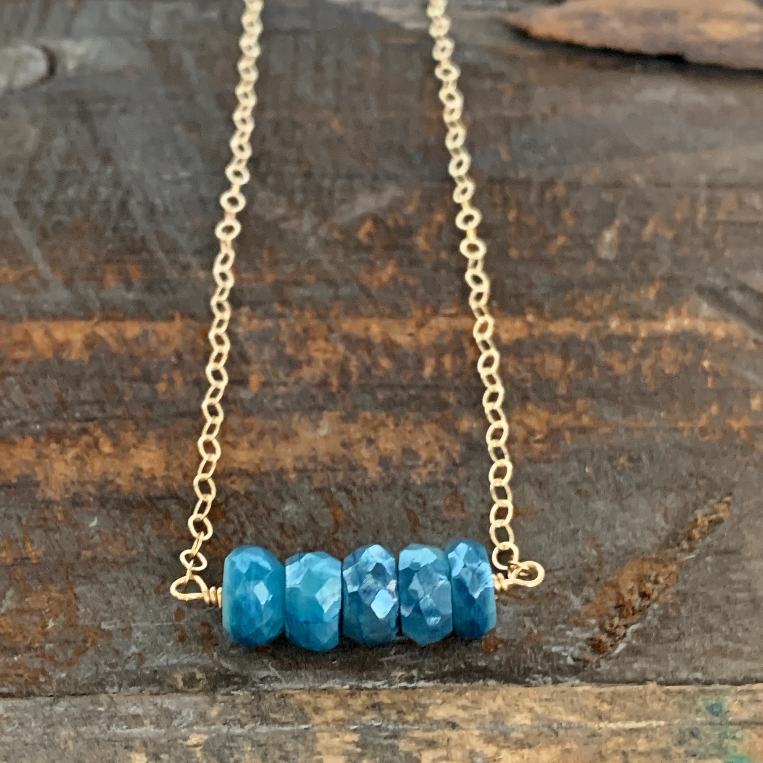 Ava Necklace - Blue