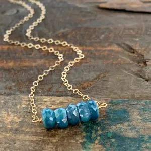 Ava Necklace - Blue
