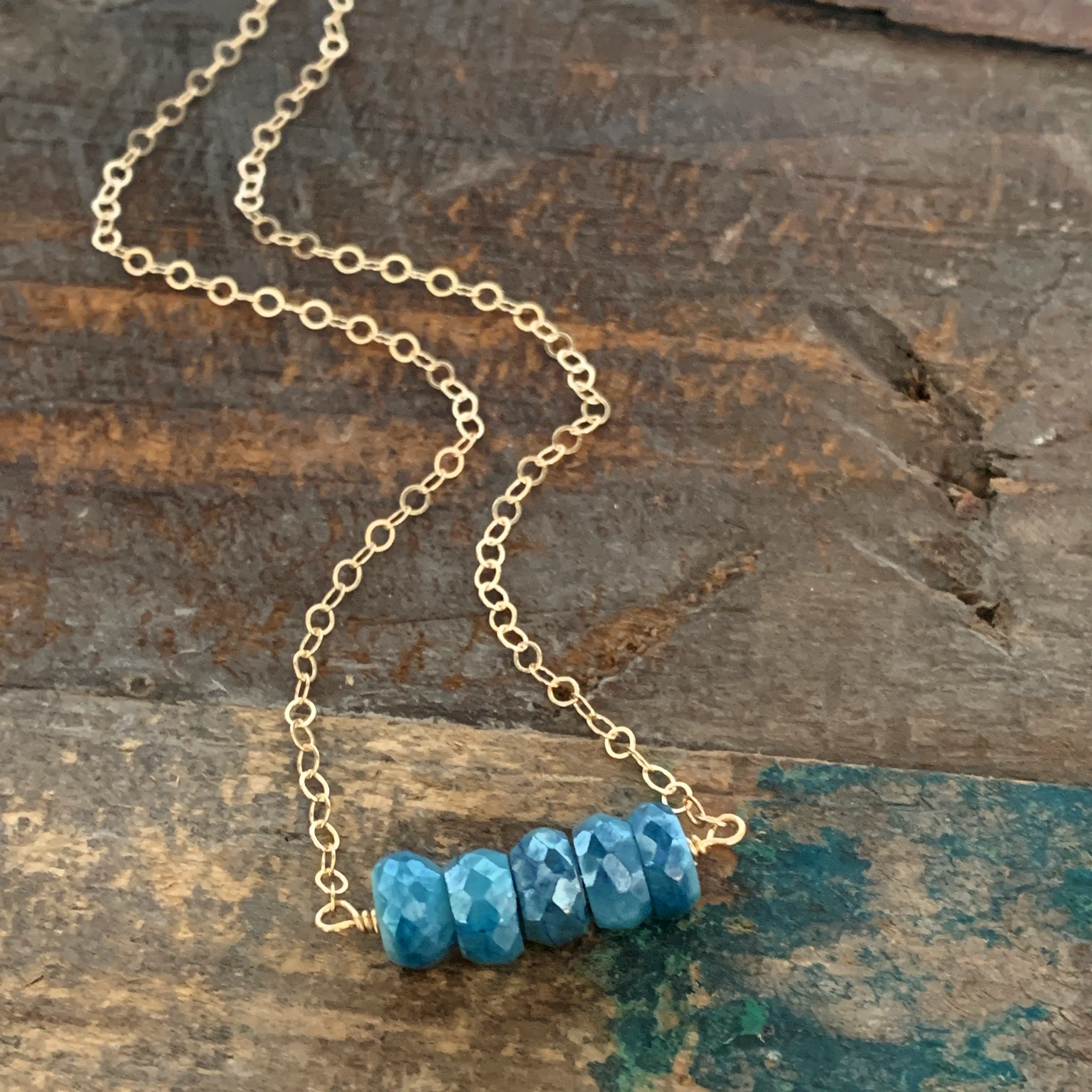 Ava Necklace - Blue