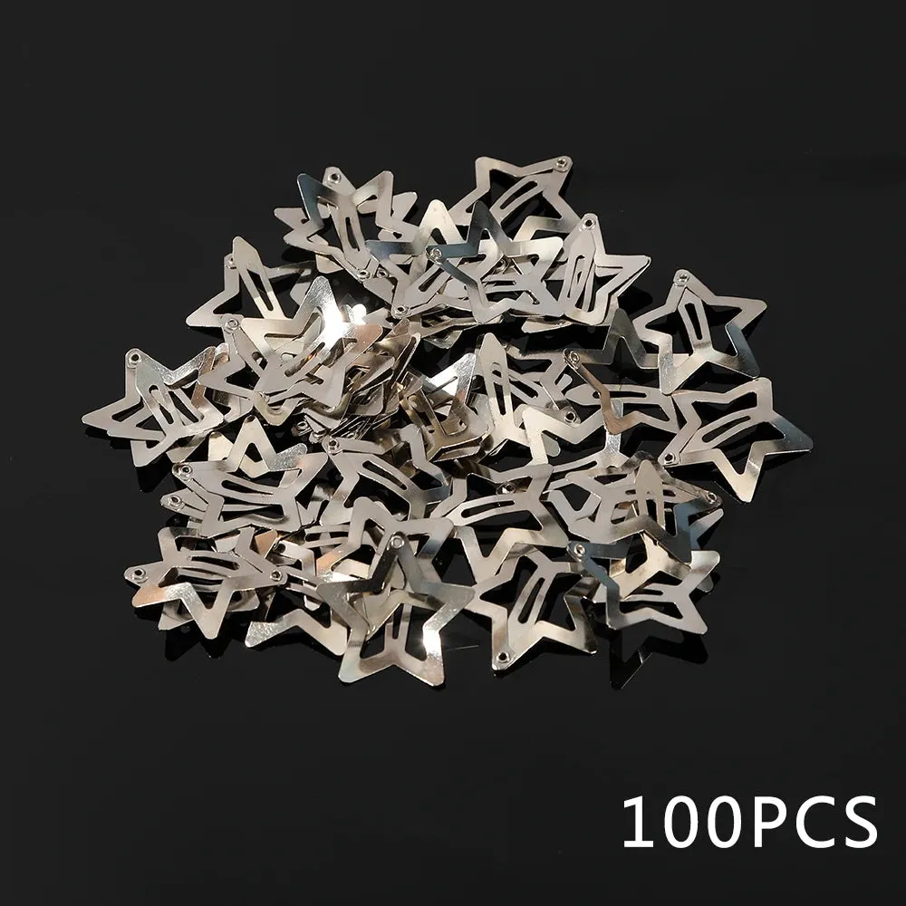 AWAYTR Sliver Star Hair Clips: Celestial Elegance