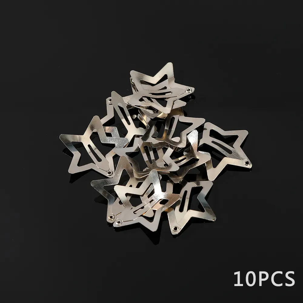 AWAYTR Sliver Star Hair Clips: Celestial Elegance