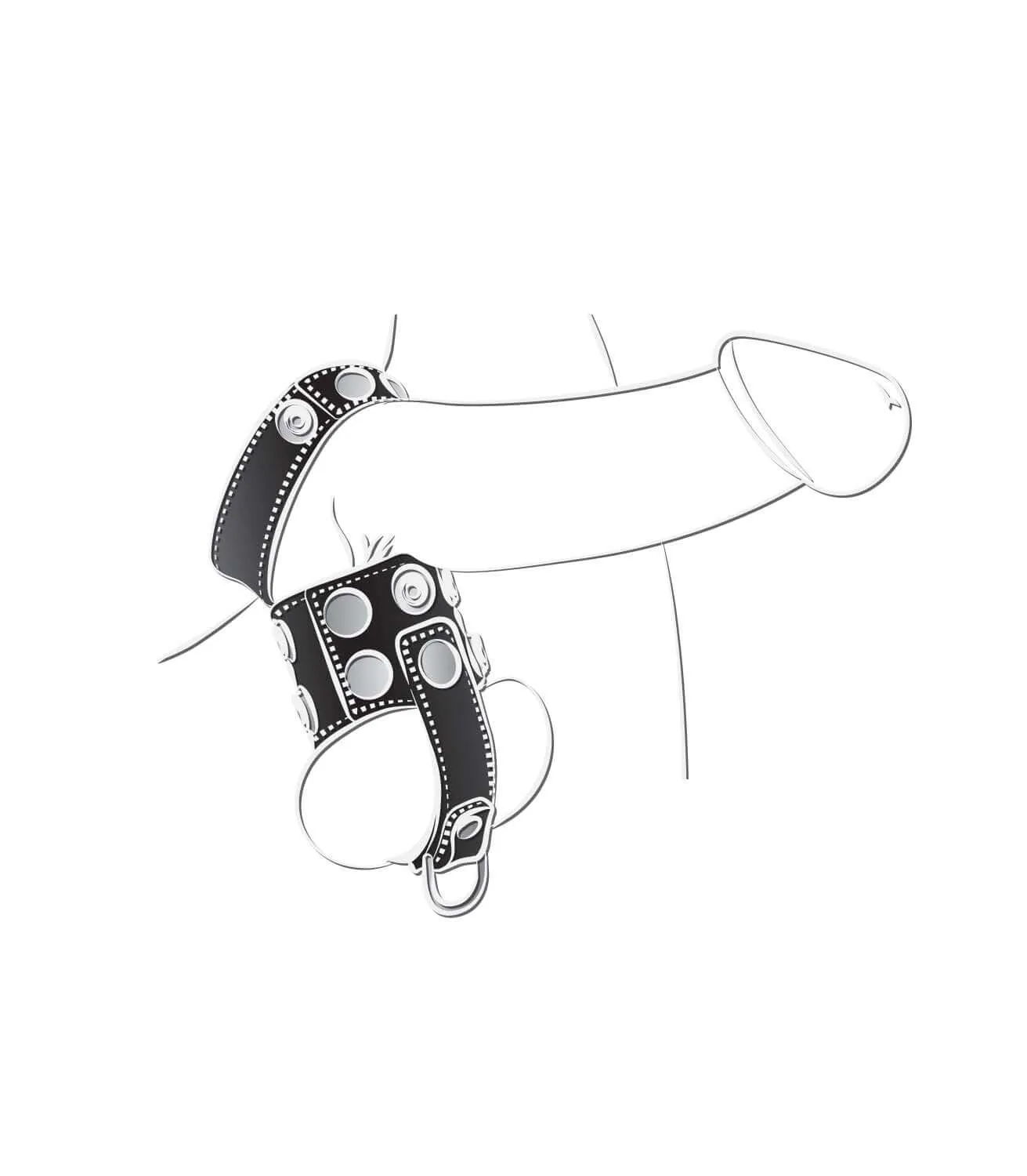 Ballgear Ball Stretcher with Separator and D-Ring Black