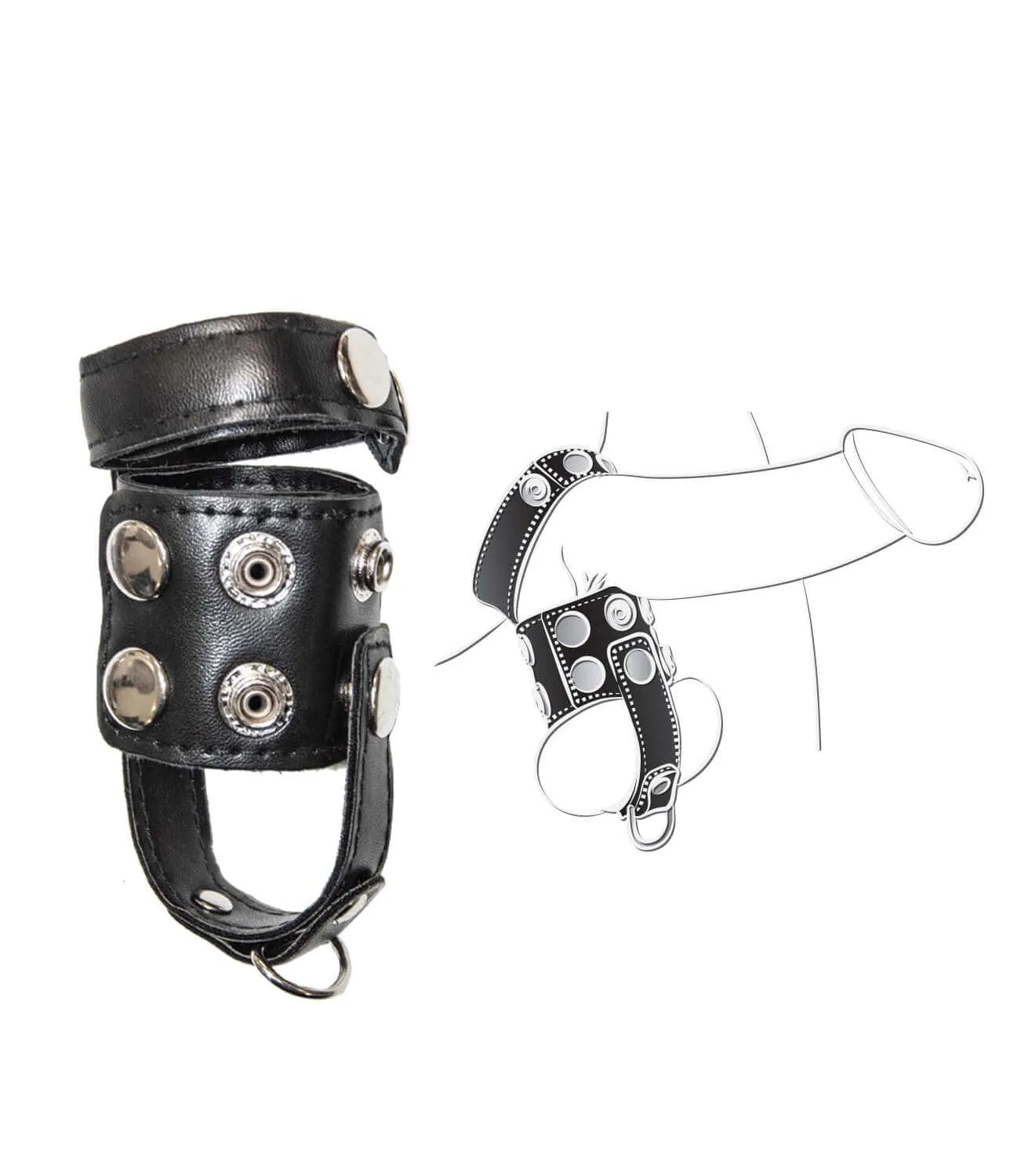 Ballgear Ball Stretcher with Separator and D-Ring Black