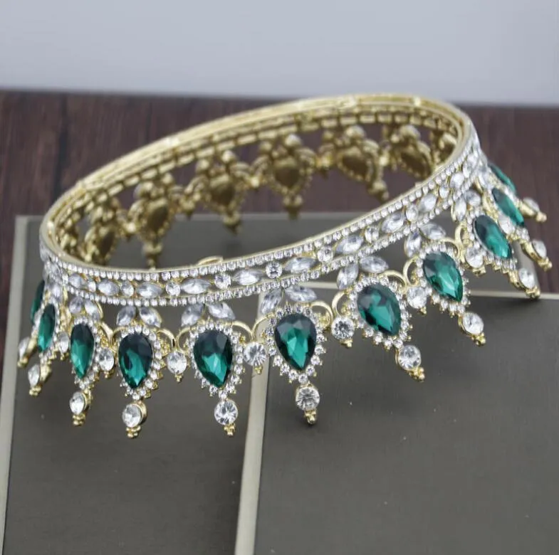 Baroque Bridal Crown Wedding Hair Jewelry