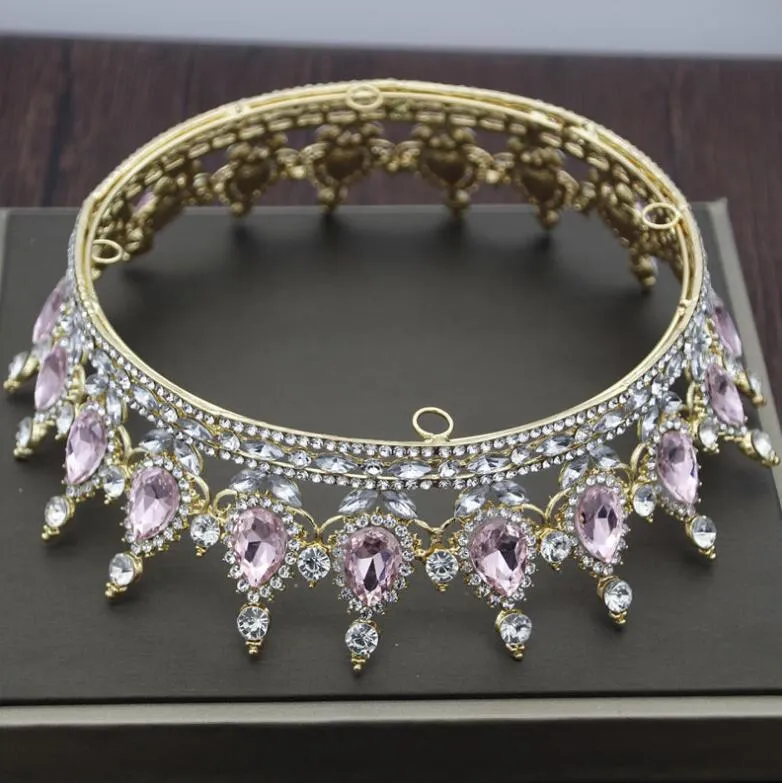 Baroque Bridal Crown Wedding Hair Jewelry