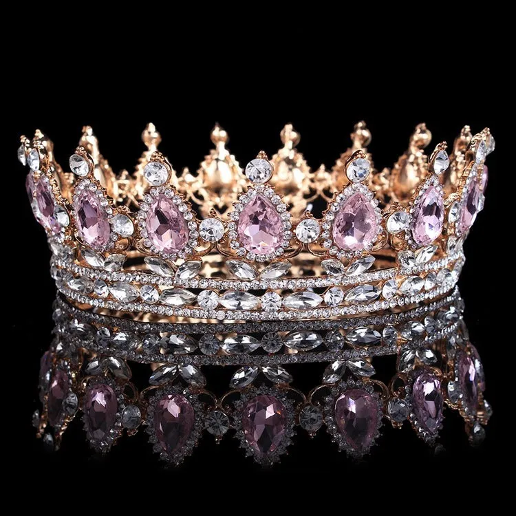 Baroque Bridal Crown Wedding Hair Jewelry