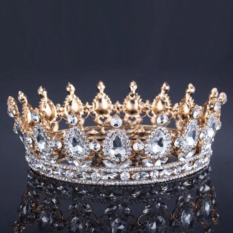 Baroque Bridal Crown Wedding Hair Jewelry