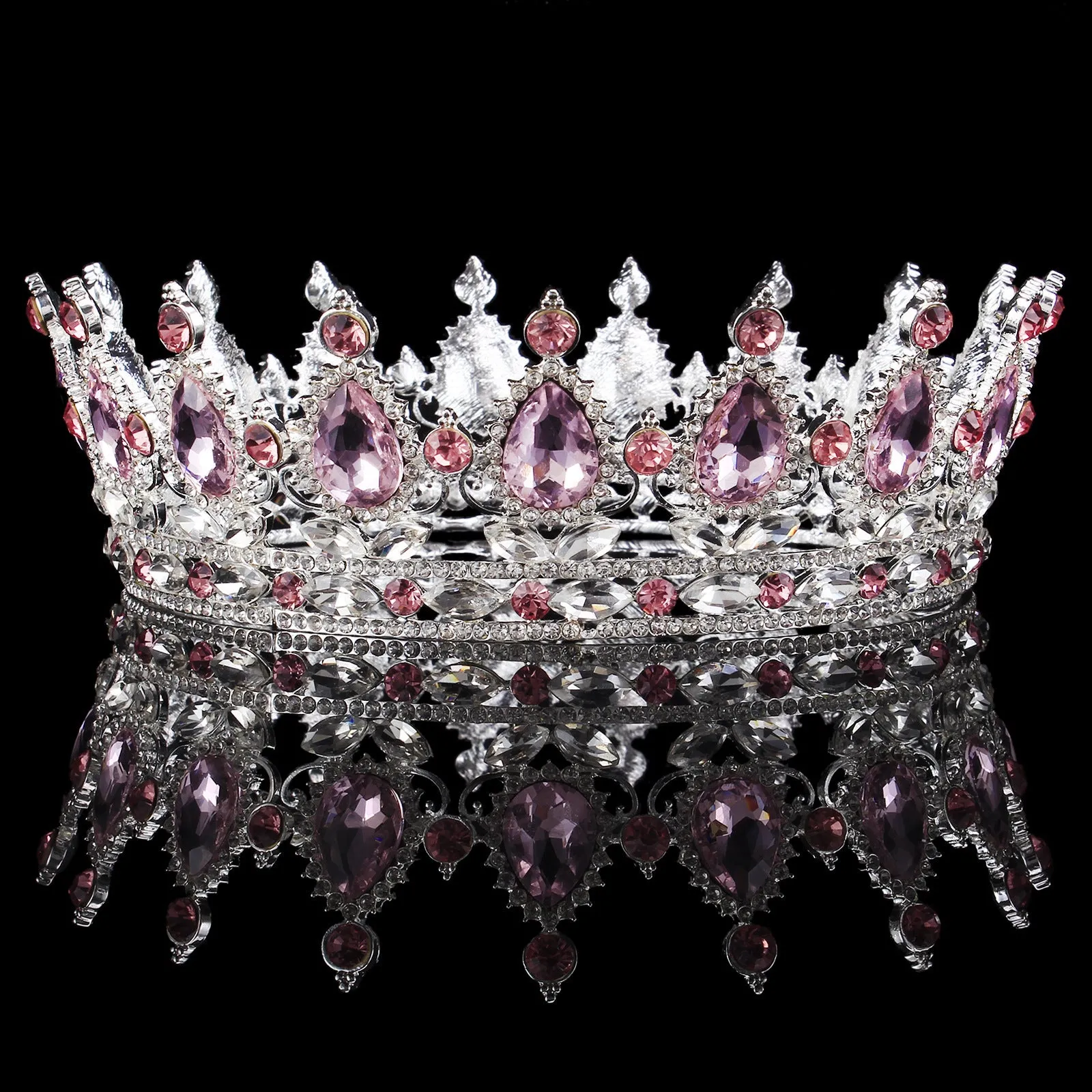 Baroque Bridal Crown Wedding Hair Jewelry