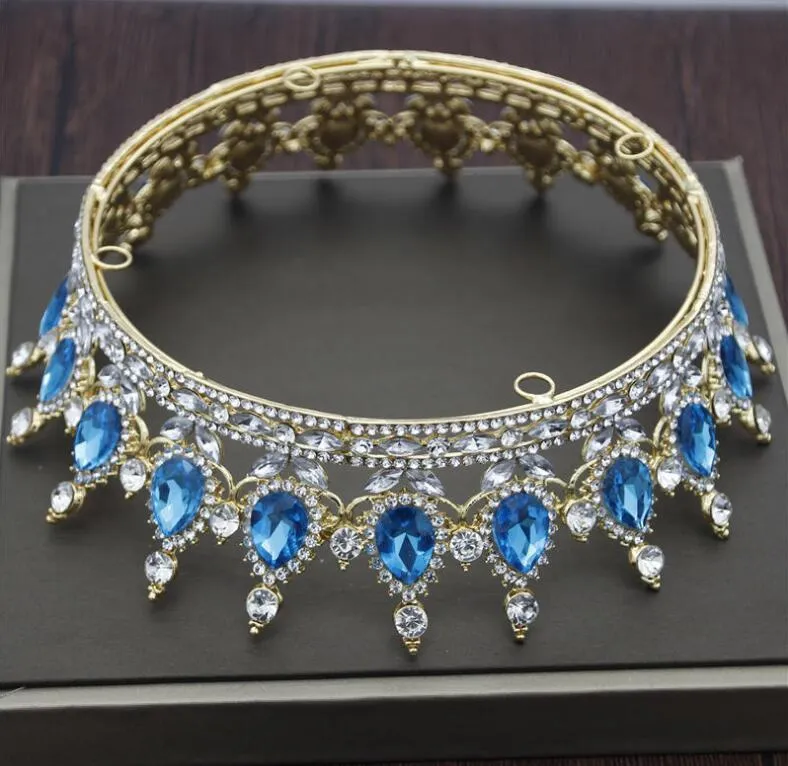 Baroque Bridal Crown Wedding Hair Jewelry