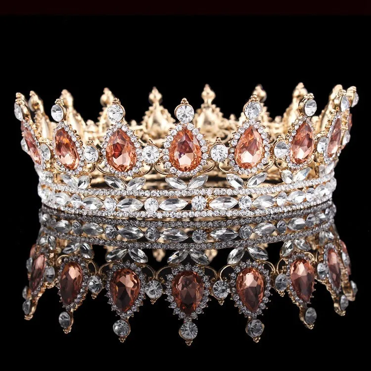 Baroque Bridal Crown Wedding Hair Jewelry