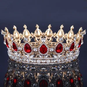 Baroque Bridal Crown Wedding Hair Jewelry