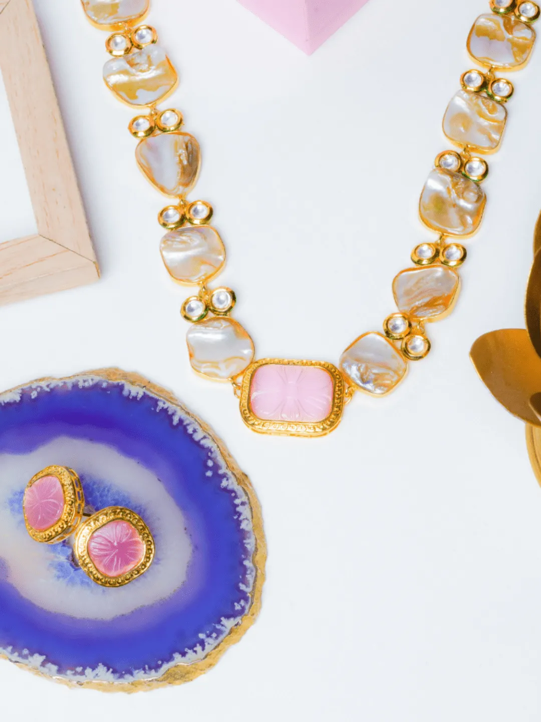 Baroque Pearl Necklace Set