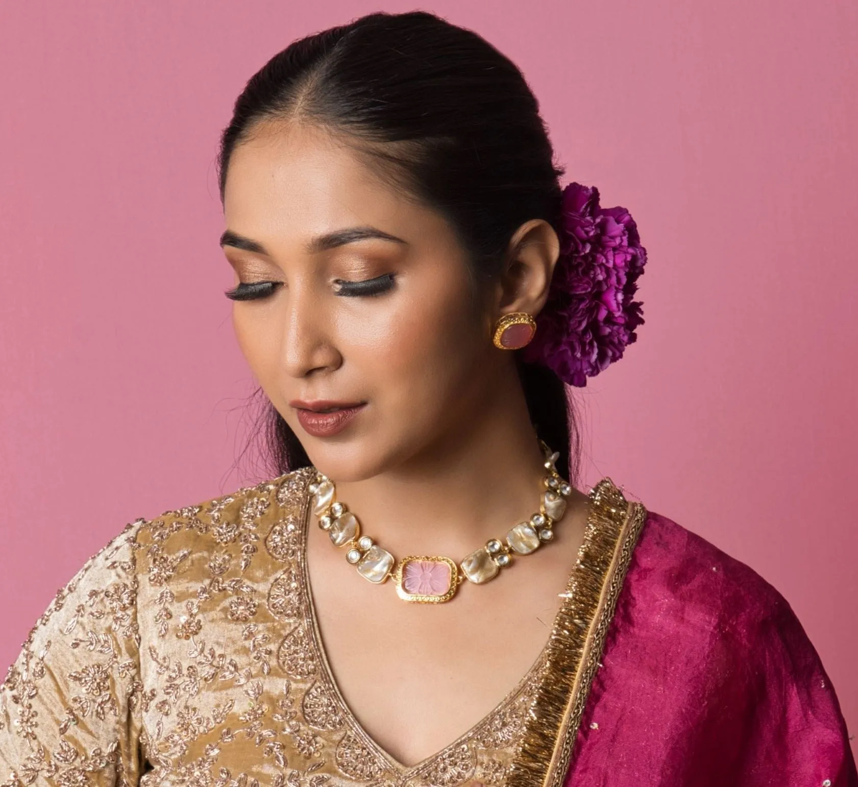 Baroque Pearl Necklace Set