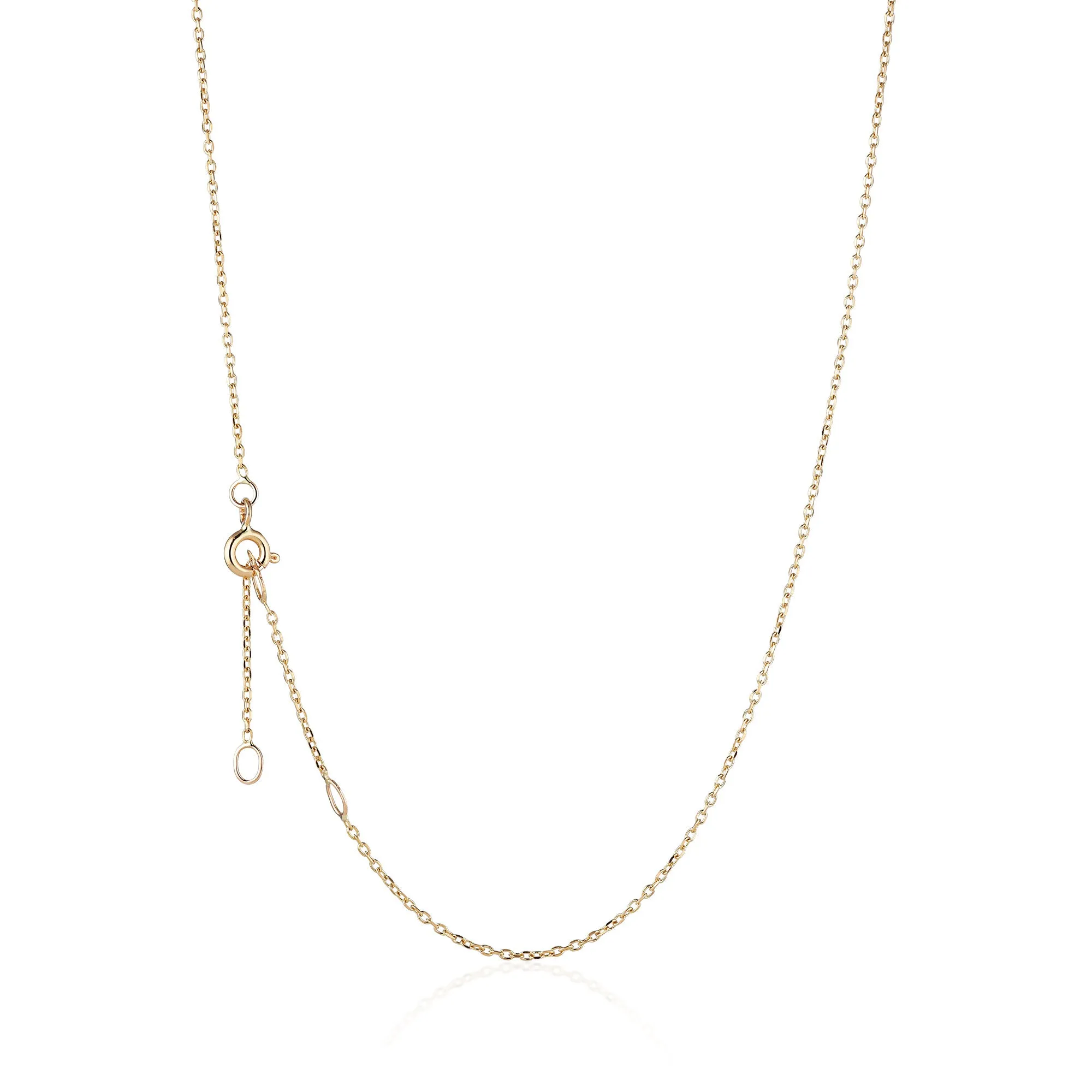 BASIC, Facetted Delicate Necklace, Gold 18k