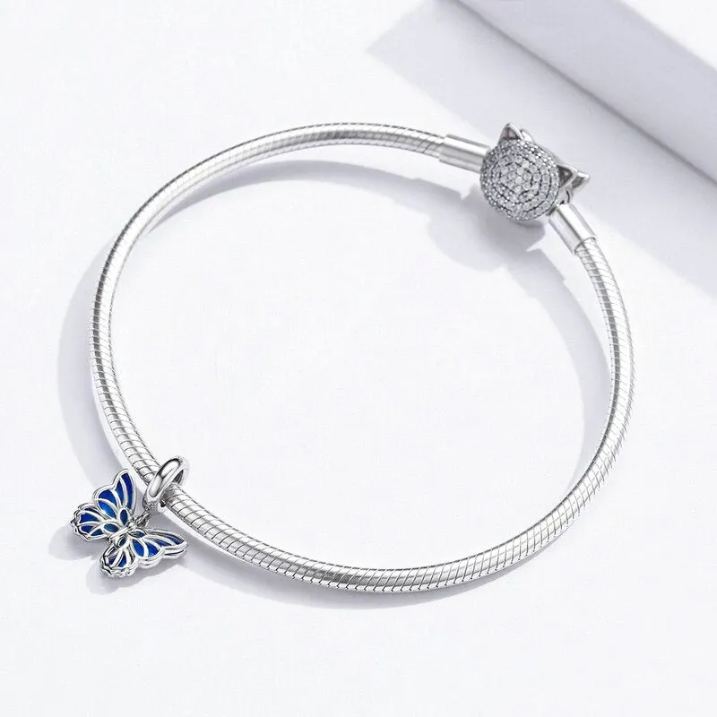 Blue Butterfly Charm
