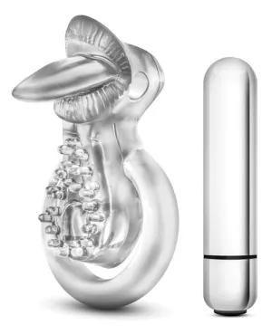 Blush Stay Hard Vibrating Tongue Ring - 10 Function