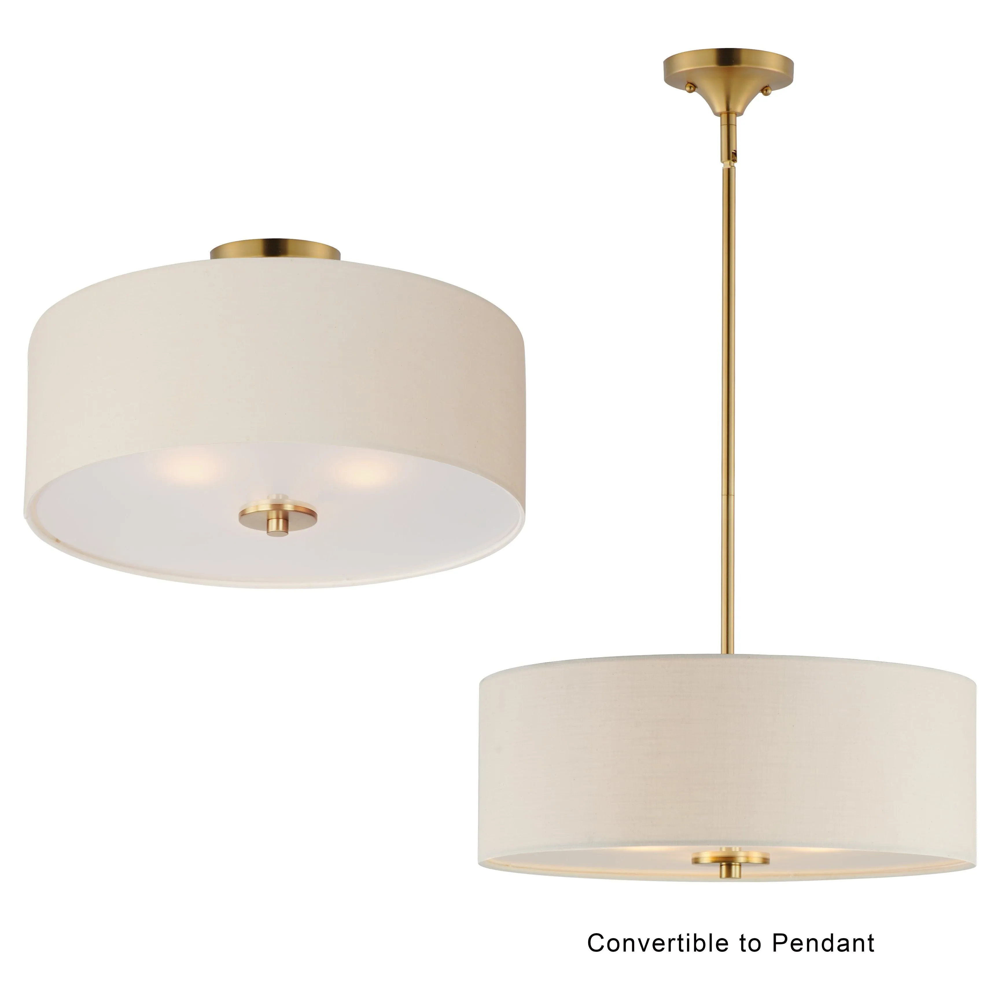 Bongo 3-Light Pendant / Semi Flush Mount