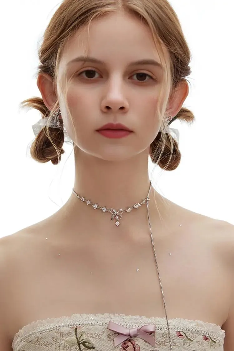 Bow Earrings with Glimmer Gem