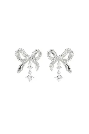 Bow Earrings with Glimmer Gem