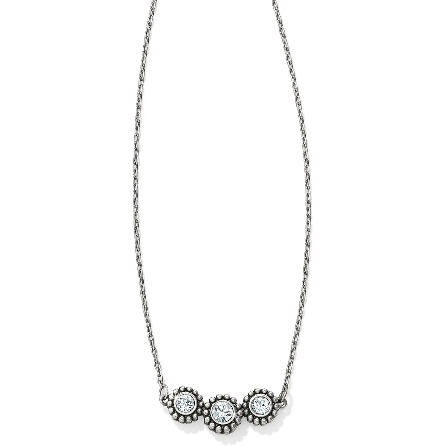 Brighton | Twinkle Triple Stone Necklace | Women's