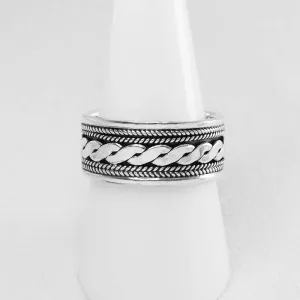 Broad Balinese Ring For Men