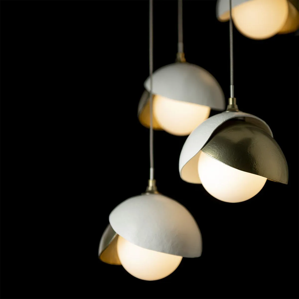 Brooklyn 16 in. 5 lights Standard Pendant Light Dark Smoke Finish