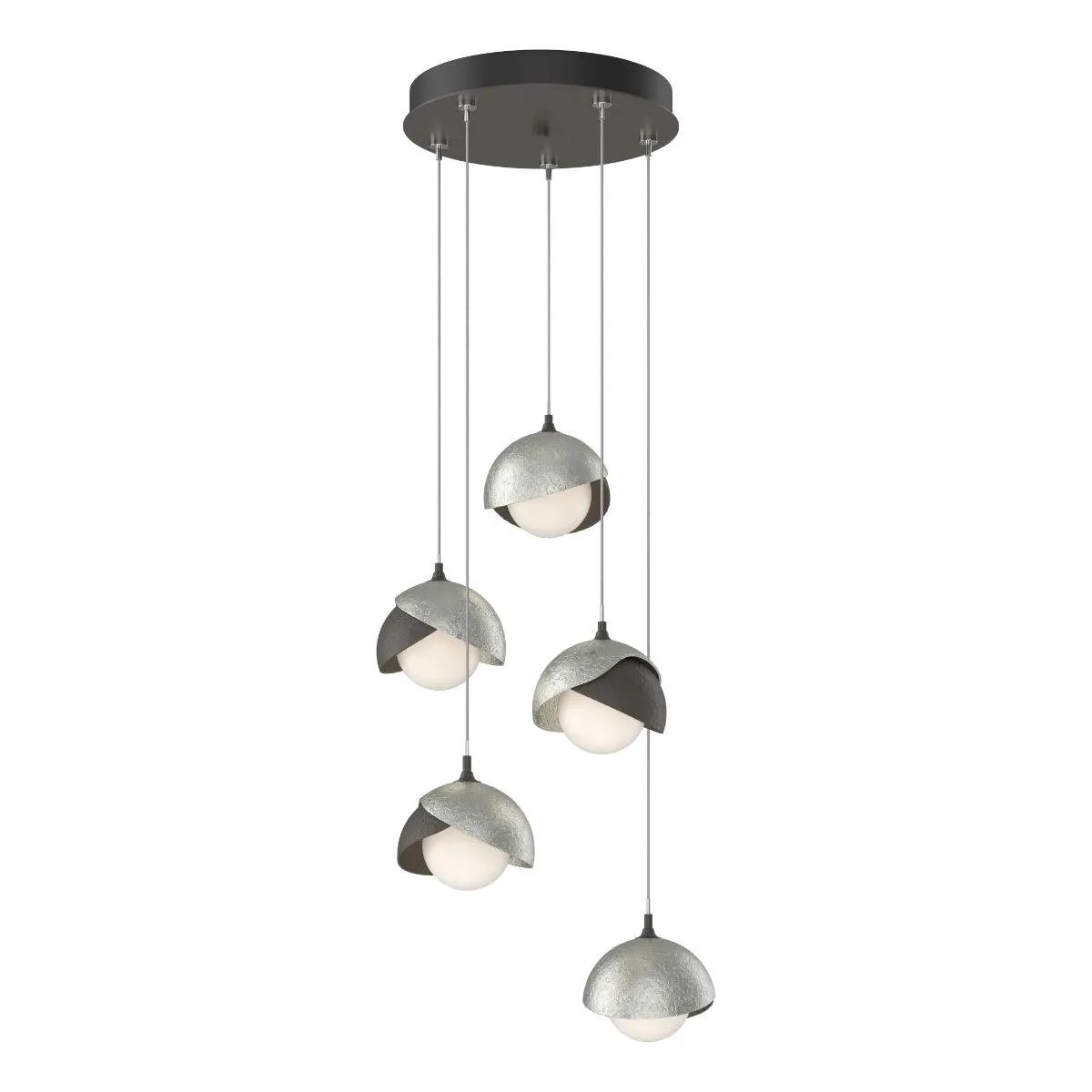 Brooklyn 16 in. 5 lights Standard Pendant Light Dark Smoke Finish