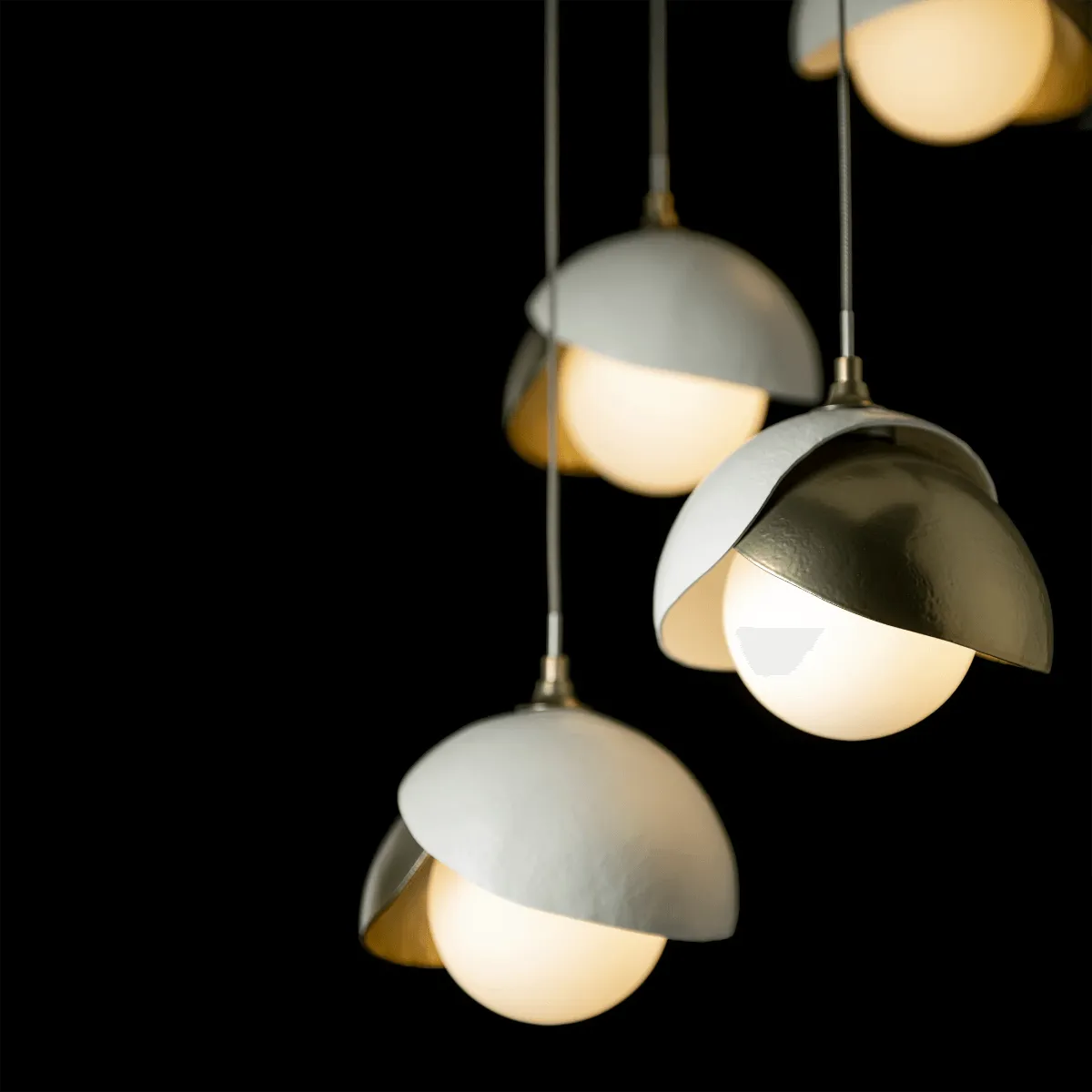 Brooklyn 16 in. 5 lights Standard Pendant Light Dark Smoke Finish