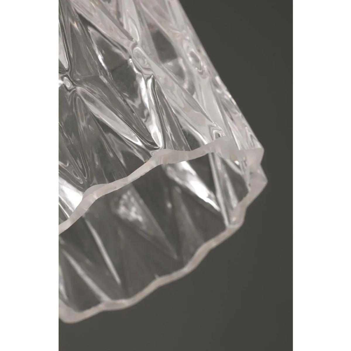 Candace 5 in. Pendant Light Satin Nickel Finish Clear Shade