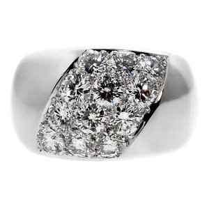 Cartier Diamond 18k White Gold Cocktail Ring